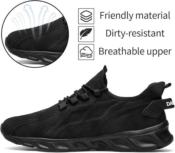Women Running Shoes Mens Walking Tennis Sport Shoes Women's Gym Sneakers Lightweight Breathable Non Slip Fashion Workout Shoe for Mens Casual Jogging Mesh Sneaker
