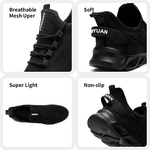 Women Running Shoes Mens Walking Tennis Sport Shoes Women's Gym Sneakers Lightweight Breathable Non Slip Fashion Workout Shoe for Mens Casual Jogging Mesh Sneaker