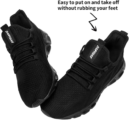 Women Running Shoes Mens Walking Tennis Sport Shoes Women's Gym Sneakers Lightweight Breathable Non Slip Fashion Workout Shoe for Mens Casual Jogging Mesh Sneaker